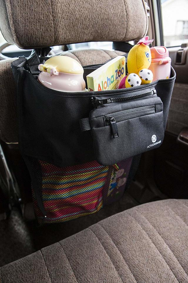 ベビーカーバッグ オーガナイザー ドリンクホルダー 小物収納バッグ 取り付け簡単 ポーチ付