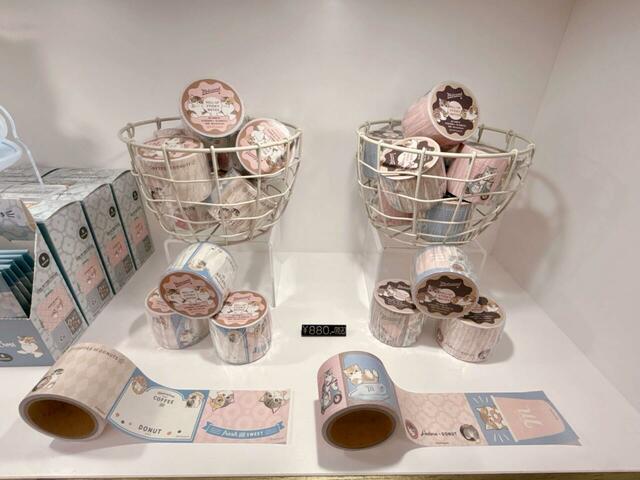 【mofusand TOKYO】COFFEE AND DONUTS ロール付箋(全2種)/各税込880円