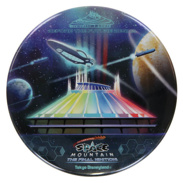 カンバッジ 500円｜スペシャルイベント「セレブレーティング・スペース・マウンテン：ザ・ファイナルイグニッション！」｜販売店舗：東京ディズニーランド「プラネットM」