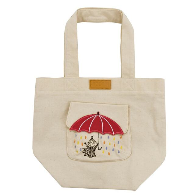 アップリケ刺繍がかわいいマグネット式ポーチ/ミニバッグ「ムーミン」