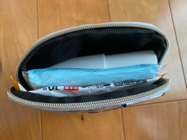 【ミートントリートポーチ(シルバー)】ティッシュやアルコールスプレーのケースにも