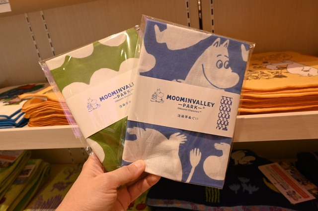 ムーミン柄の手ぬぐいかわいい！