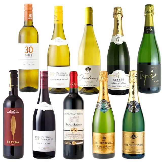 【成城石井 冬の福箱2025】1本あたり1,550円！年間ベストヒットワイン詰合せ10本セット　15,500円