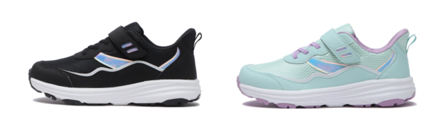 KIDS【ABC SELECT】WP SNKR カラー(左から) :BLACK、MINT 金額:¥4,950(税込) サイズ:19cm~23cm(1cm刻み)