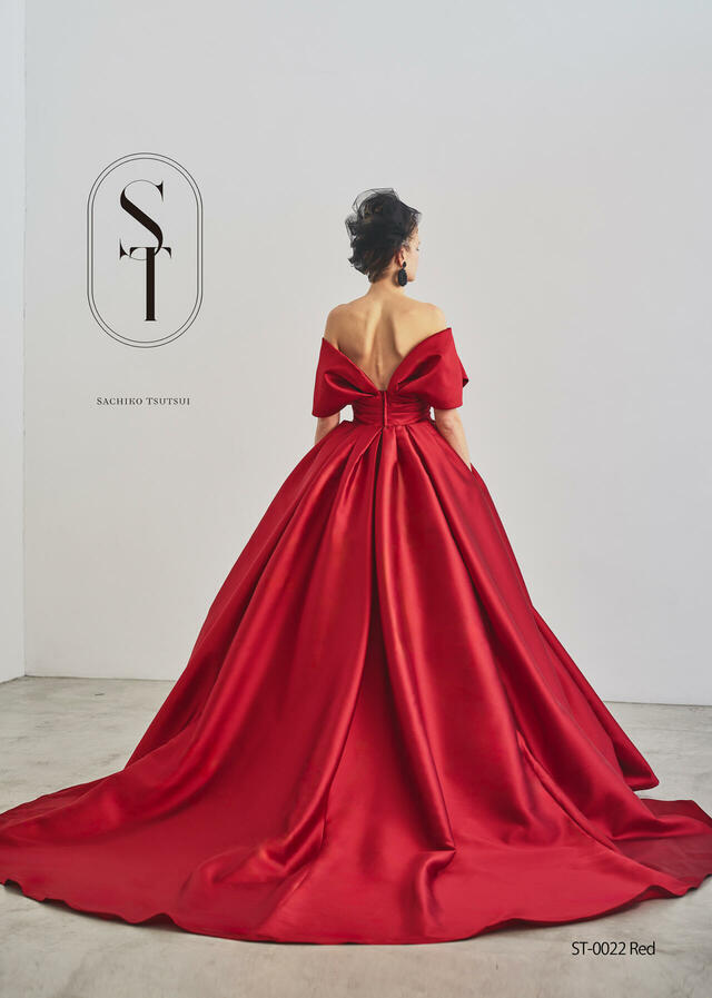 【クラウディア】ST新作ウェディングドレス|ST-0022_Red