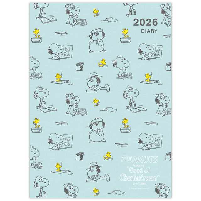 【PEANUTS 2026カレンダー＆ダイアリー】ファミリーダイアリー（2柄）：各1,650円（税込）
