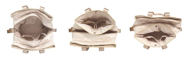 内外10か所のポケット付きで、たくさんの荷物もスッキリ収納