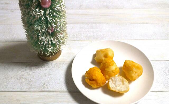 【カルディじゃがバターライスボール】ライスボール1個の大きさは2.5～2.8cm（径）ほど