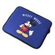 PC・タブレット用インナーケース 軽量薄型 [ミッキーマウス/ネイビー］
