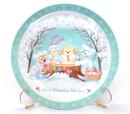「ダッフィー＆フレンズのホワイト・ウィンタータイム・ワンダーズ」プレート