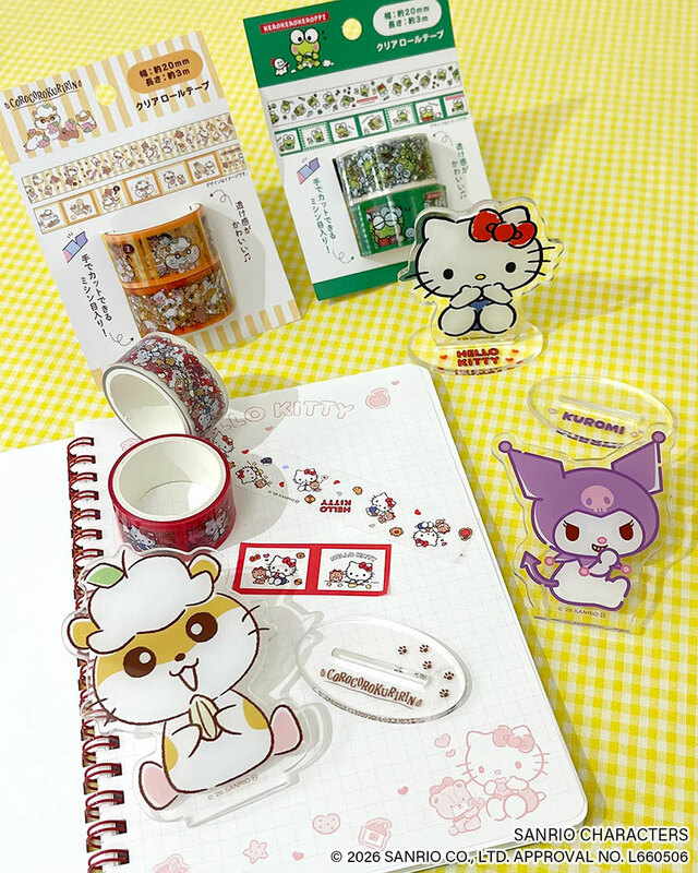 【サンキューマート×サンリオ新作文具】第1弾おすすめアイテム/クリアロールテープやアクリルメモスタンドなどが登場