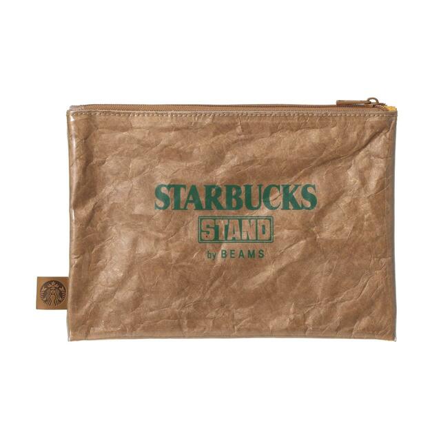 「STARBUCKS STAND by BEAMS PVC ポーチ」<価格:3,960円(税込)>【毎日のコーヒーシーンを彩るアイテムが勢ぞろい!「STARBUCKS STAND by BEAMS」の定番コレクション『CORE Collection』に第2弾が登場!】