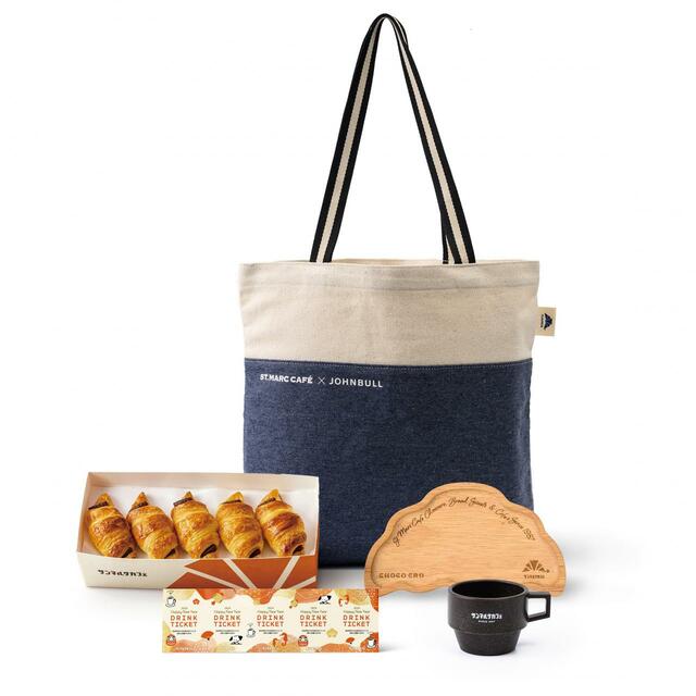 「JOHNBULL×サンマルクカフェ　オリジナルトートバッグセット」＜7,000円（税込）＞【サンマルクカフェ福袋2024】