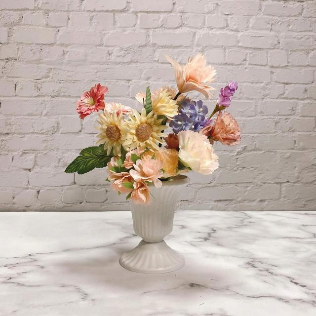 【ナチュラルキッチン】ブリキカップゴブレット　WH／税込330円