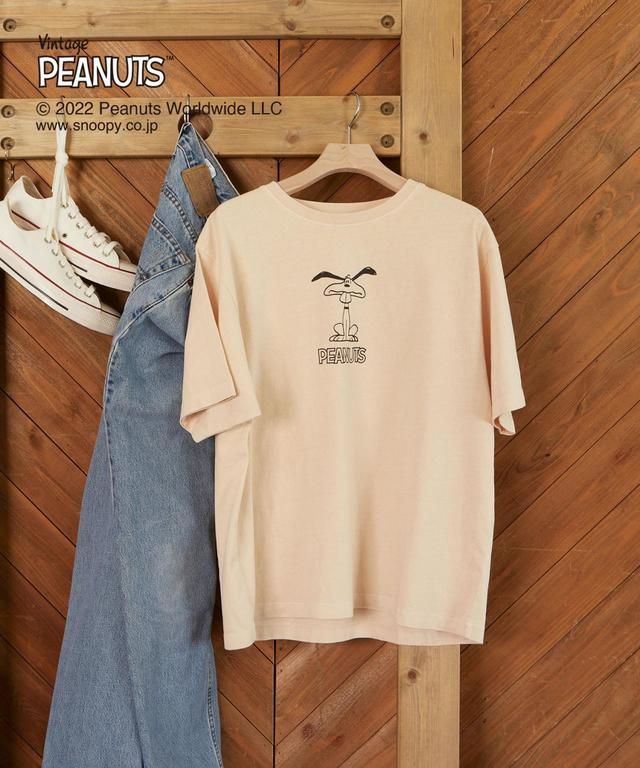 【PEANUTS×EFOLE】 スヌーピー プリントTシャツ:¥6,930(税込)