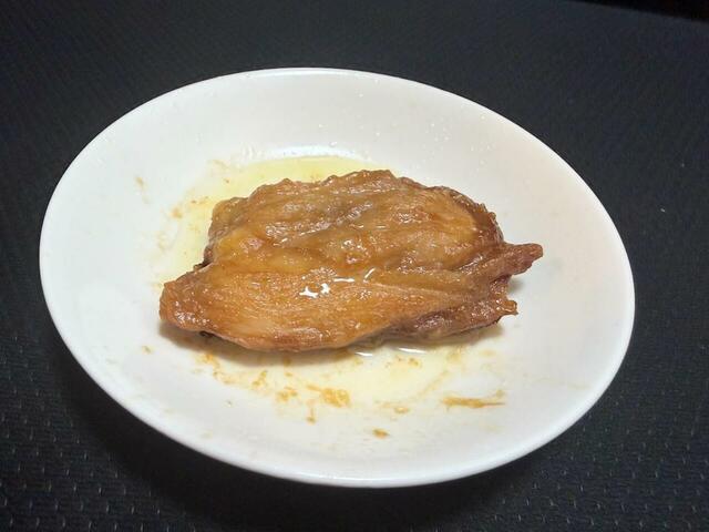 【ドン・キホーテ 冷凍てりやきチキンステーキ】600Wで1分40秒温めました