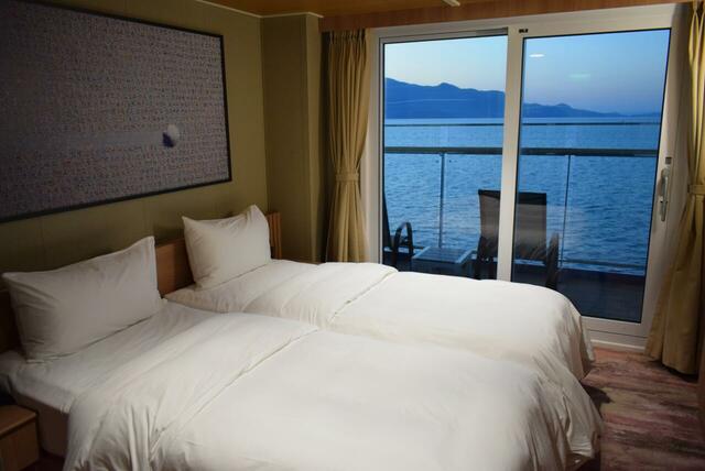 【 気になる韓国、ソウルの今vol.33】「パンスターミラクル号」の客室（バルコニースイート）