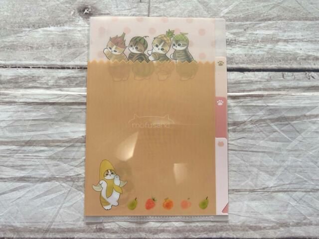 mofusand A5クリアファイル3ポケット/税込110円
