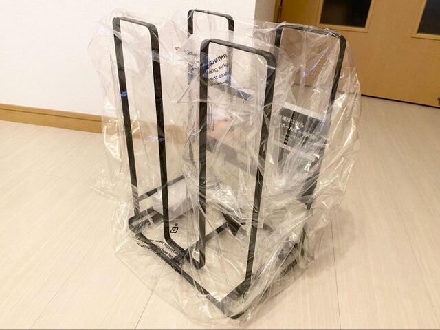 【山崎実業 tower ダンボールストッカー】意外にコンパクトで使いやすい