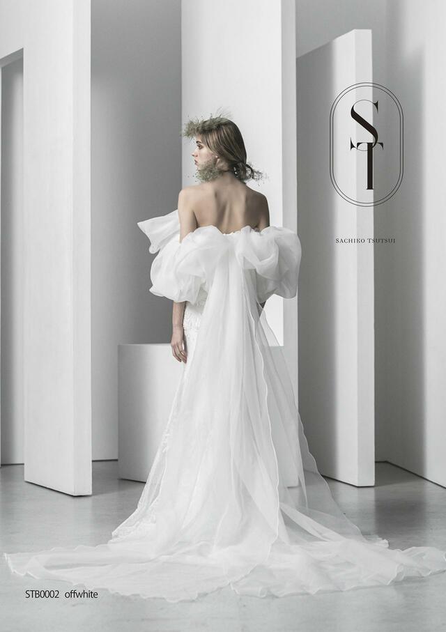 「ST」新作ウェディングドレス STB0002_Offwhite