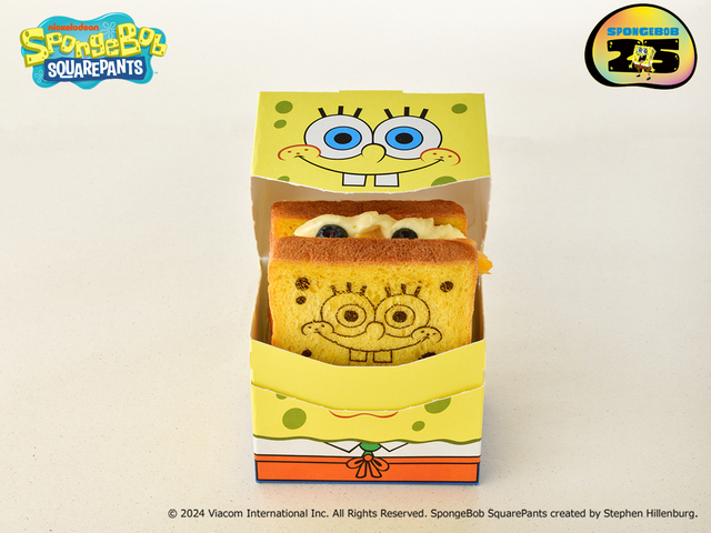 「お外でピクニック♪秘密のサンドイッチ～パイナップル＆グリルチキン～」＜1,280円（税込）＞【『スポンジ・ボブ』のテーマカフェ「CAFE Secret Recipe」がオープン】
