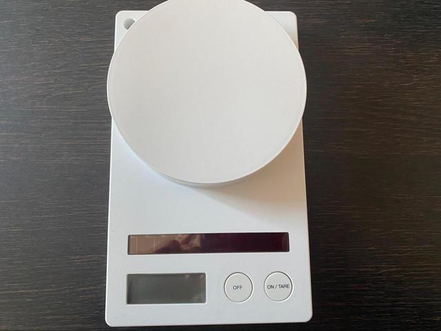 【無印良品 ソーラークッキングスケール】シンプルでどんなキッチンにも馴染むデザイン