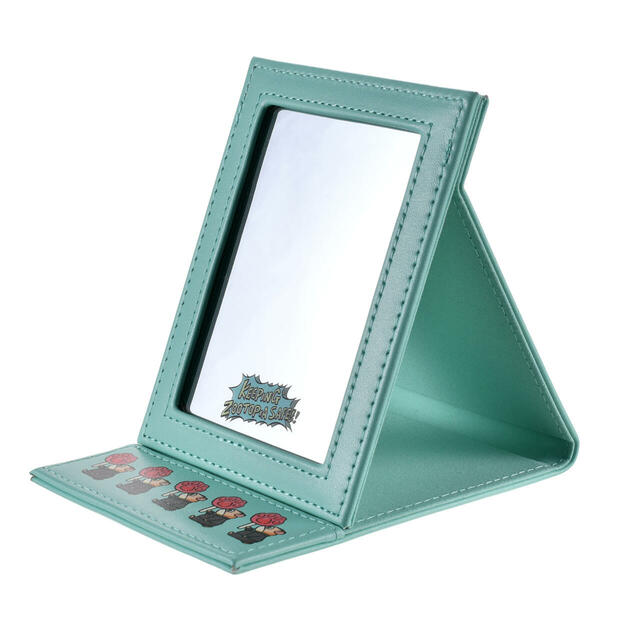 ジュディ・ホップス&ニック・ワイルド、レミングのビジネスマン ミラー・鏡 折りたたみ式 ZOOTOPIA COMIC STYLE 1,100円