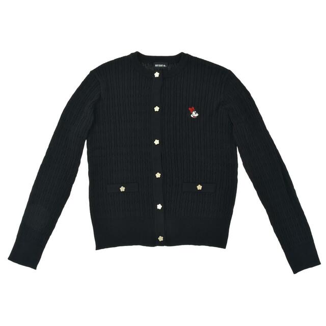 【MARY QUANT】ミニー 長袖カーディガン ニット ブラック9,500円