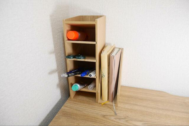 【無印良品 木製レタースタンド】素材が違うだけでおしゃれな雰囲気に