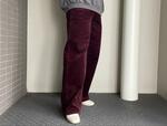 【UNIQLO（ユニクロ） コーデュロイパンツ】秋冬っぽいワインカラー