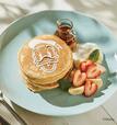 オートミールパンケーキw/フルーツ＆ヨーグルトクリームチーズ～Donald style～ ¥1,980｜Disney HARVEST MARKET（ディズニー・ハーベスト・マーケット） By CAFE COMPANY