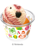 「​​​どうぶつの森 ダブルカップ（B）」＜価格：スモールダブル 510円／レギュラーダブル 760円（税込）＞【どうぶつの森とサーティワンが初コラボ！7月の新作「どうぶつの森 夏の島 ごちそうアイス」は、サカナが泳ぐ爽やかな夏の島フレーバー！】