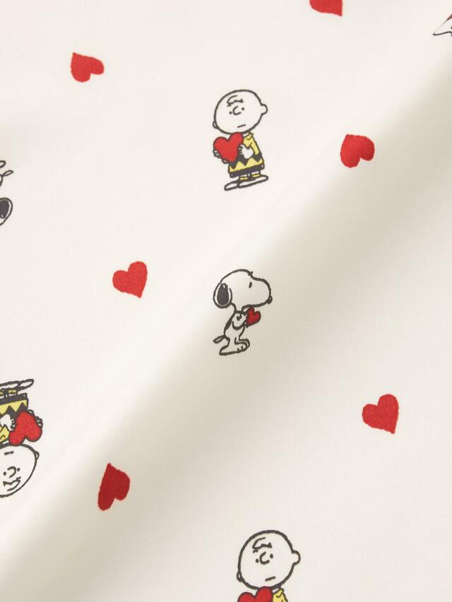 サテンパジャマ(長袖&ロングパンツ) Peanuts ¥3,990