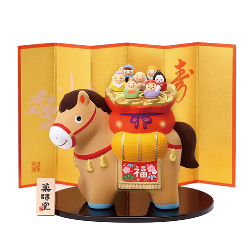 薬師窯 錦彩招福午 七福神 64 5,500円