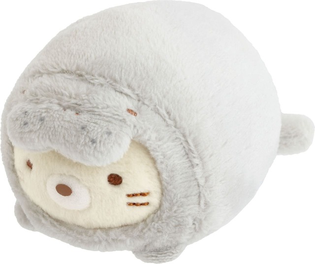 【大絶滅展×すみっコぐらし】「てのりぬいぐるみ」1,760円／ねこ（ステラーダイカイギュウ）