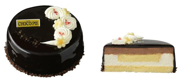 「銀座コージーコーナー / ケーキになったチョコパイ」ケーキならではのしっとり食感、コク深いチョコの味わいをお楽しみください。