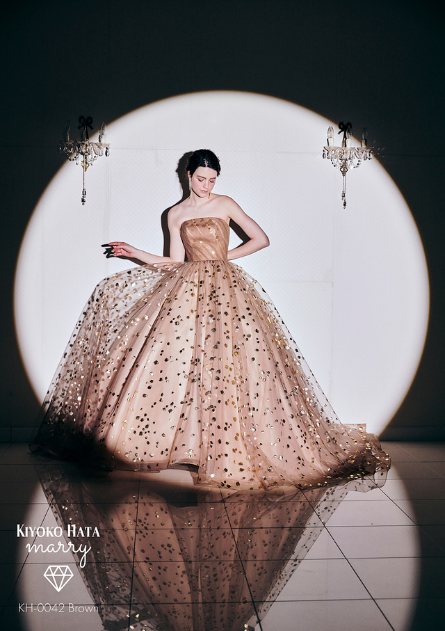 KIYOKO HATA（キヨコハタ）×marry（マリー）新作ウェディングドレス　KH-0042_Brown