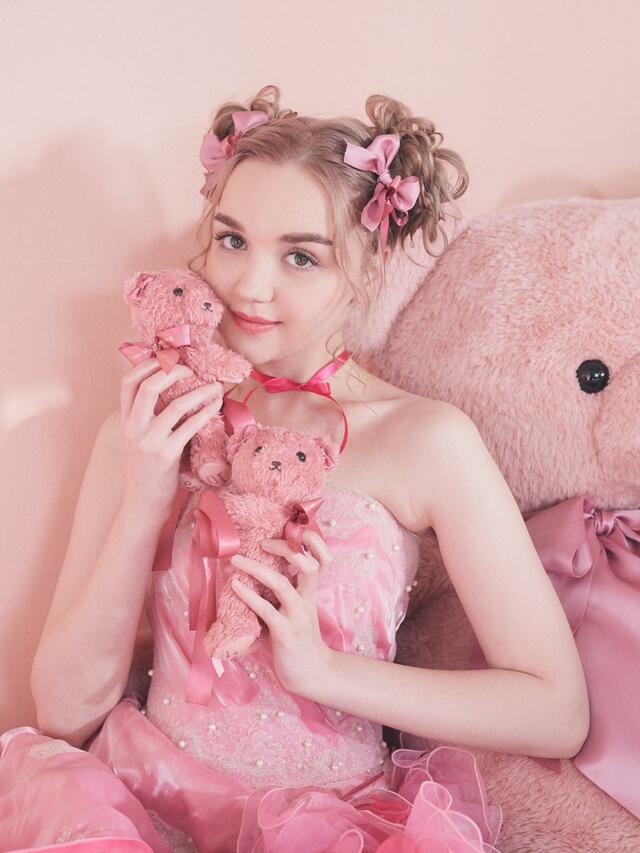 【Maison de FLEUR】ピンくまニア カーテンタッセル　価格：￥8,000