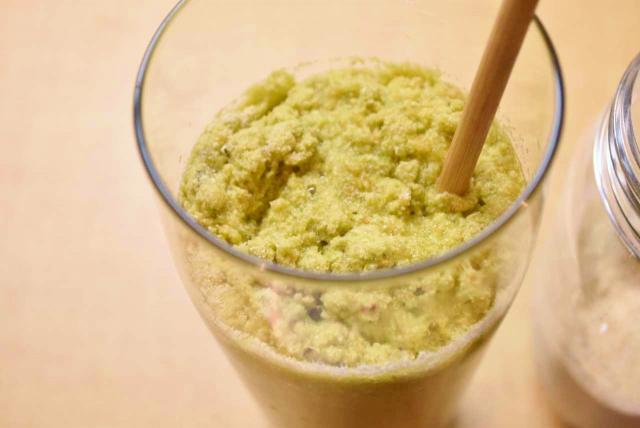 混ぜると膨らんでいく