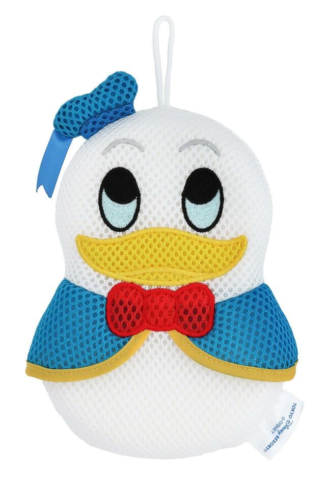 バススポンジ 1,800円|東京ディズニーリゾート ドナルドダック新作グッズ|販売店舗:東京ディズニーランド「ホームストア」、東京ディズニーシー「ヴィラ・ドナルド・ホームショップ」|発売日:2026年10月15日(木)