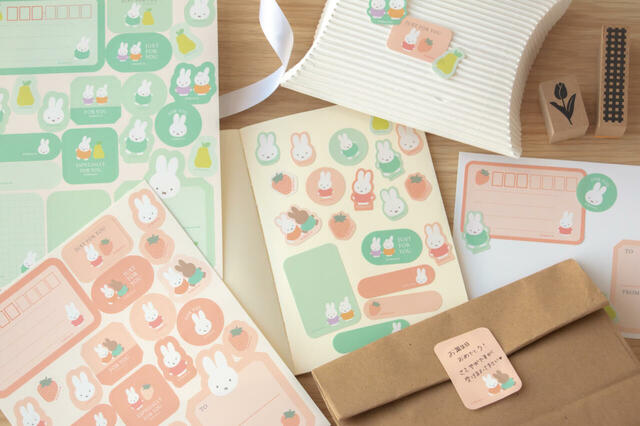 【ミッフィー×郵便局限定グッズ】デコレーションシール／シールシート2枚入　各税込550円