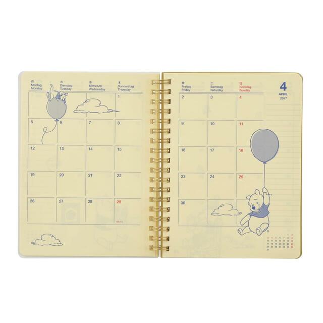 【デルフォニックス】プー&フレンズ Rollbahn Diary L 手帳・スケジュール帳 CALENDAR & ORGANIZER 2027 2,400円