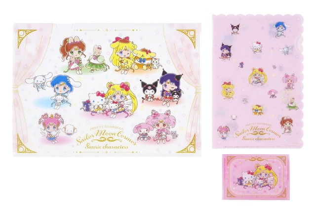 【劇場版「美少女戦士セーラームーン Cosmos」×サンリオキャラクターズ】クリアファイルセット 594 円