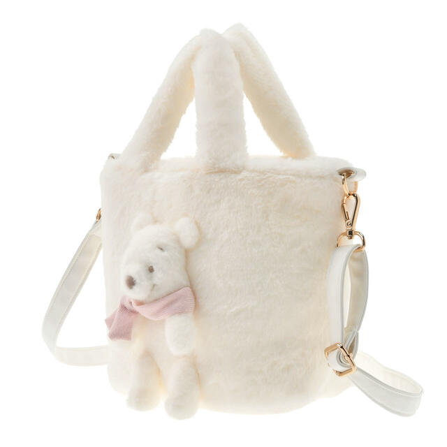プーさん トートバッグ 2WAY WHITE POOH 4,900円