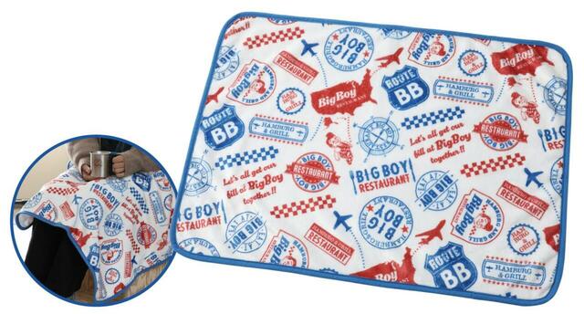 「ブランケット」<サイズ:約W700×H500mm>【お食事券4,000円分付き!ビッグボーイマスコットキャラ“ボビーくん”のグッズ入り「冬の福袋2026」抽選予約スタート!】