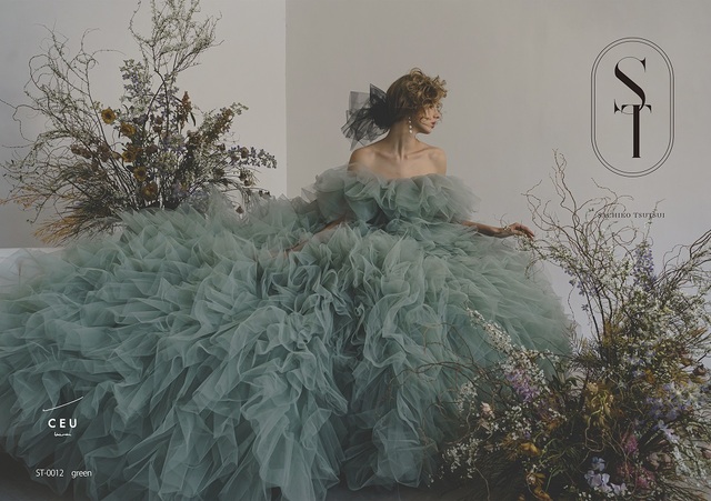 「ST」新作ウェディングドレス ST-0012_Green