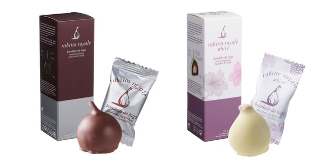 左からラビトスロワイヤル いちじくチョコ、いちじくチョコホワイト
