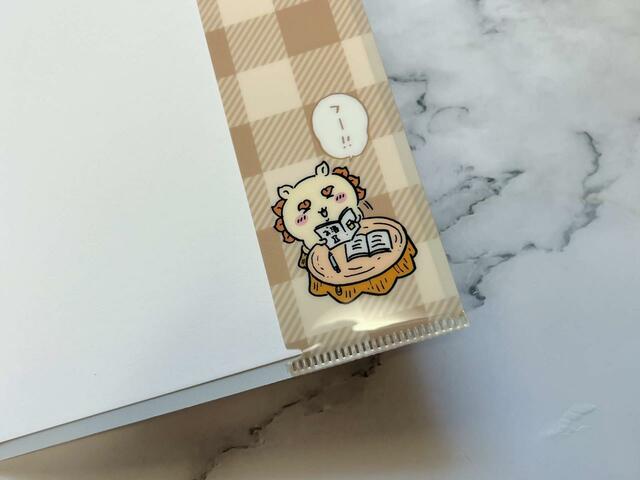 後ろのノートのカバーの開いたところにはシーサーが♪