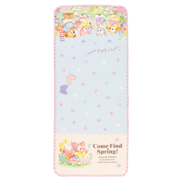 「ダッフィー&フレンズのカム・ファインド・スプリング!」フェイスタオル