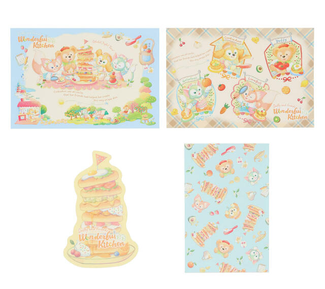「ダッフィー＆フレンズ・ワンダフルキッチン」ポストカード＆グリーティングカード